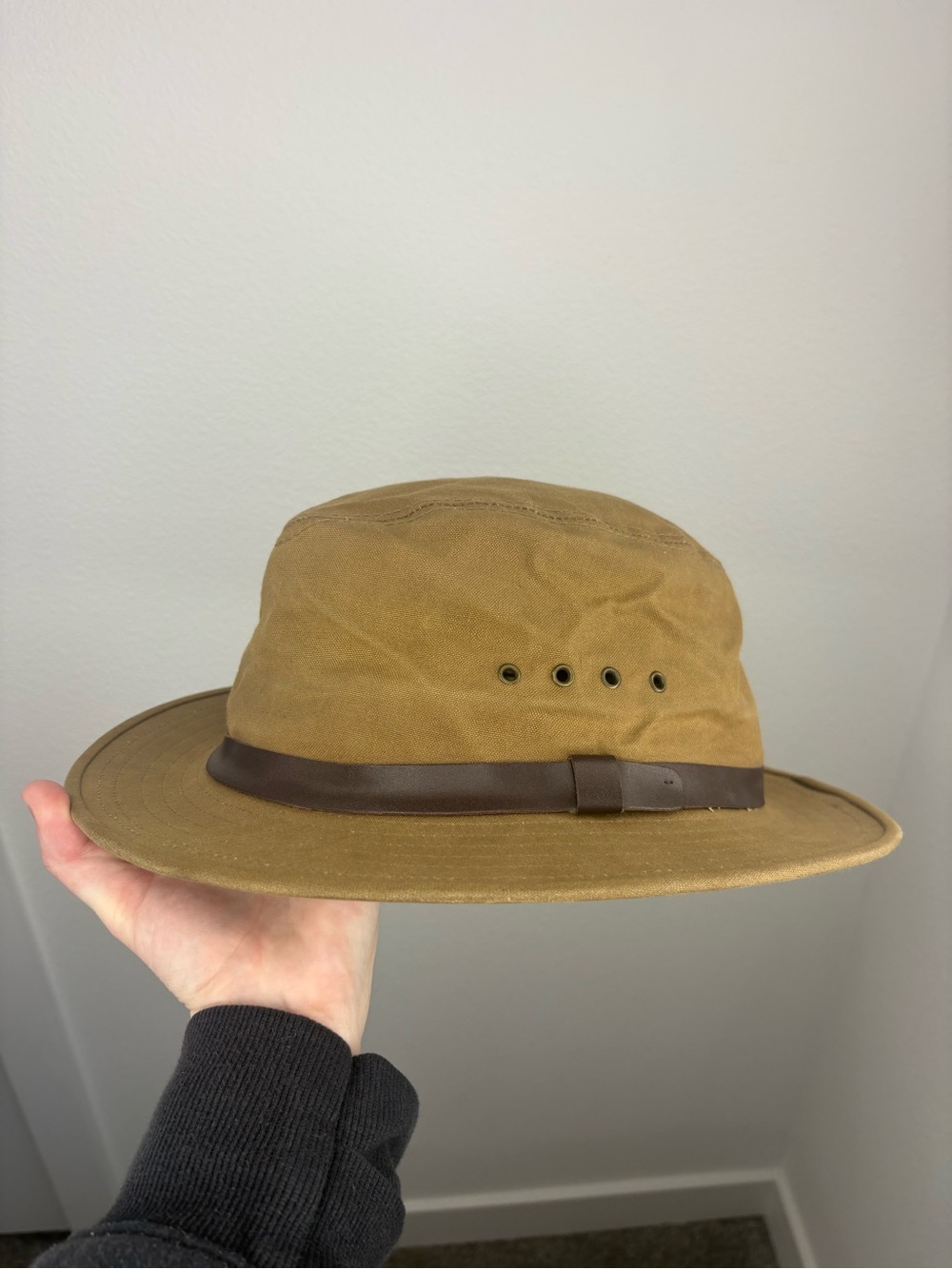 Vintage Filson Tin Cloth Packer Hat Lot #15 Size XXL